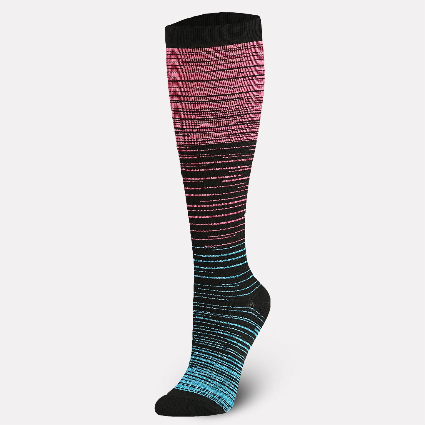 Color Thin Lines Compression Socks(6 Pairs) - image 3
