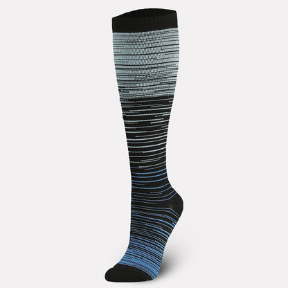 Color Thin Lines Compression Socks(6 Pairs) - image 7