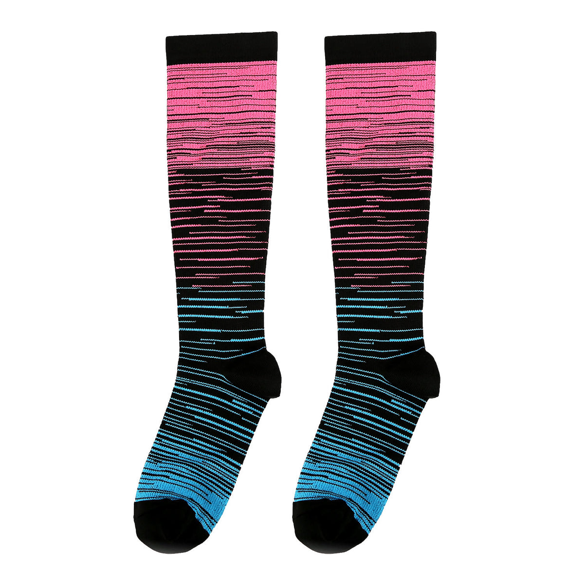 Color Thin Lines Compression Socks(6 Pairs) - image 14
