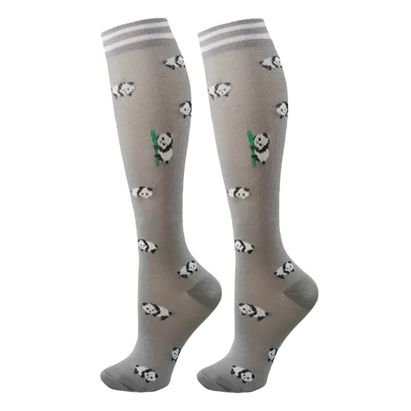 Colorful Animal Patterns Compression Socks(5 Pairs) - image 7