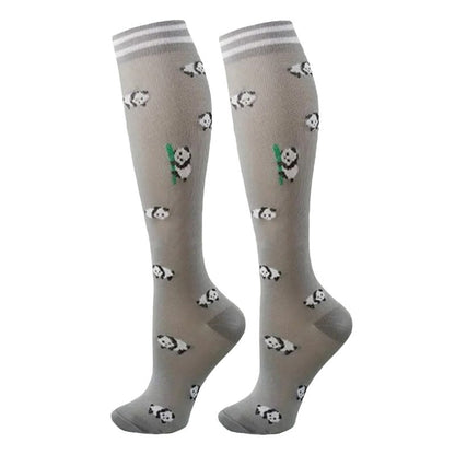 Colorful Animal Patterns Compression Socks(5 Pairs) - image 7