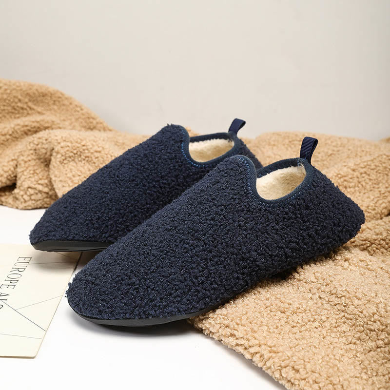 Plus Size Warm Slipper Socks - Dark Blue - 3XL - image 28