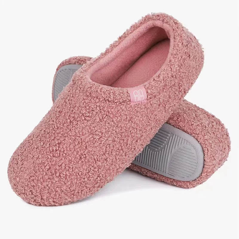 Plus Size Silent Slipper Socks - Pink - US 11-12 - image 14