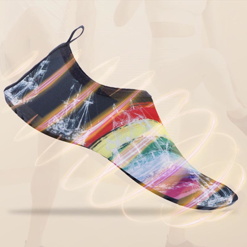 Plus Size Rainbow Slipper Socks - image 2