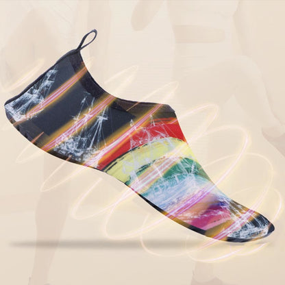 Plus Size Rainbow Slipper Socks - image 2