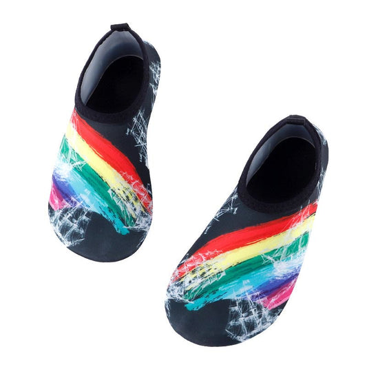 Plus Size Rainbow Slipper Socks - Rainbow - US 15-16 - image 0