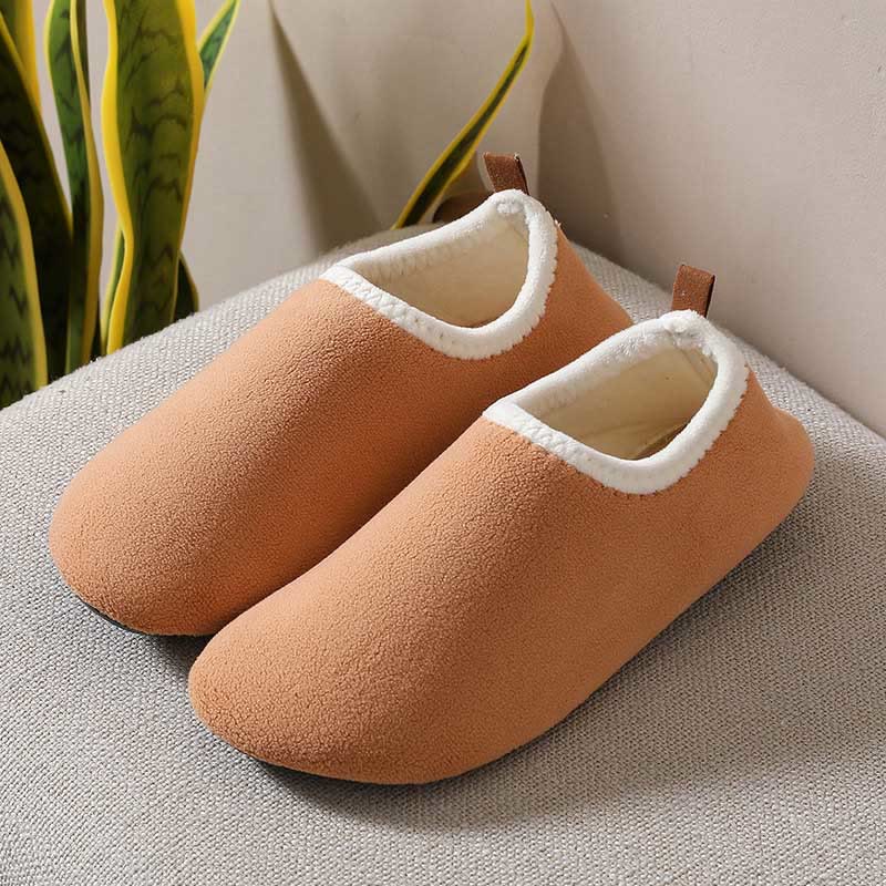 Plus Size Fleece Slipper Socks - Brown - 2XL - image 11