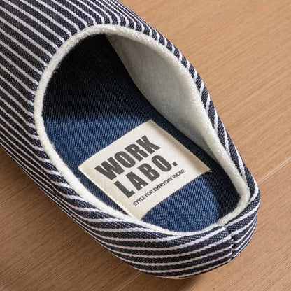 Plus Size Striped Home Slippers - image 14