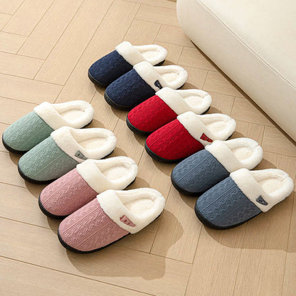 Plus Size Plush Soft Sole Slippers - image 0