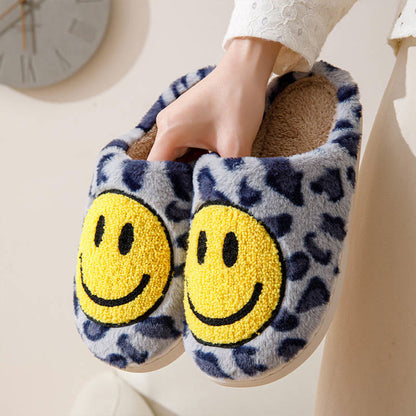 Plus Size Yellow Smiley Face Slippers - image 5