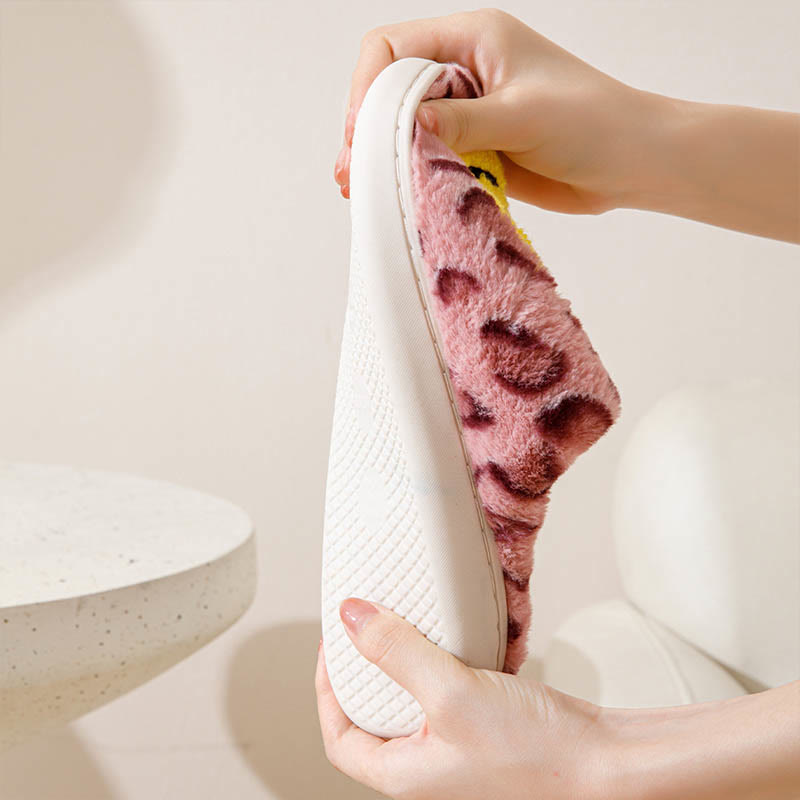 Plus Size Yellow Smiley Face Slippers - image 6