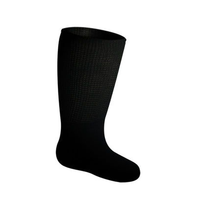 Plus Size Super Loose Knee High Diabetic Socks(3 Pairs) - Black+Beige+Light Camel - 4XL - image 4