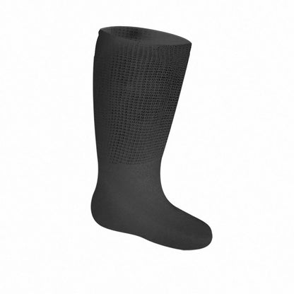 Plus Size Super Loose Knee High Diabetic Socks(3 Pairs) - Dark Gray+Apricot+Nude - 4XL - image 11
