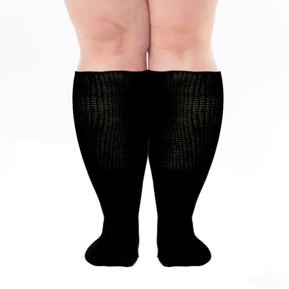Plus Size Super Loose Knee High Diabetic Socks(3 Pairs)