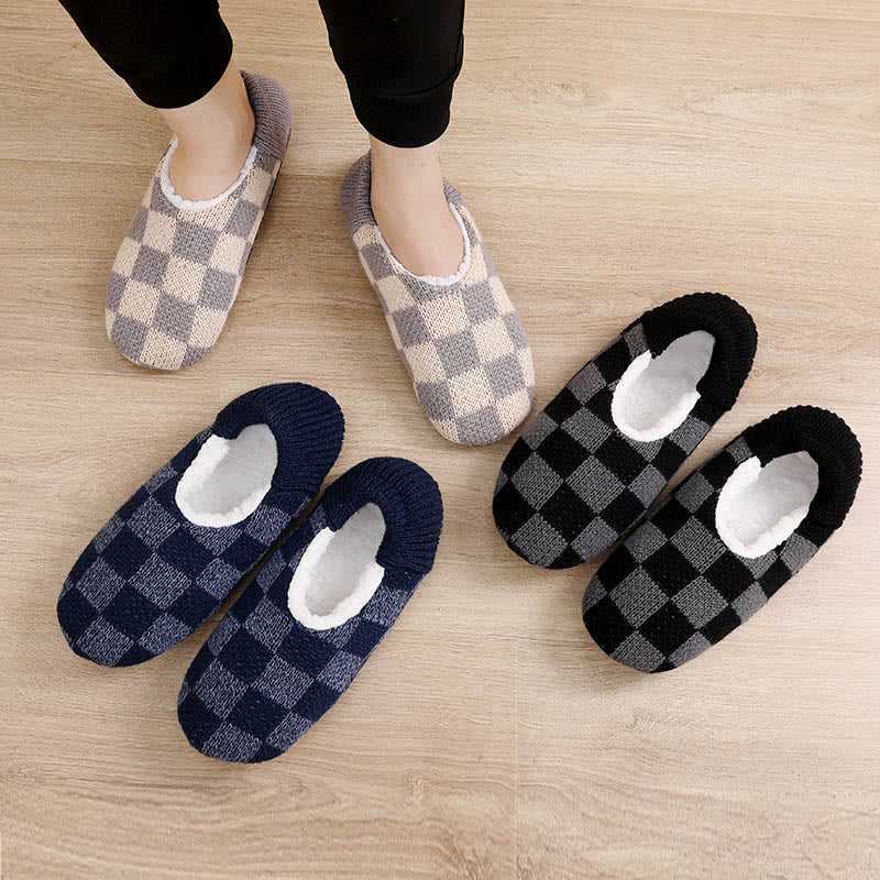 Plus Size Plaid Slipper Socks - image 0