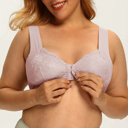 Front Closure Lace Wireless Bras - image 2