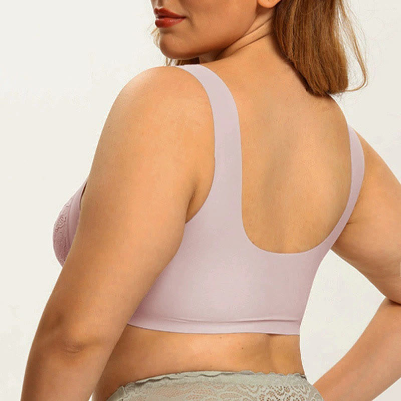 Front Closure Lace Wireless Bras - image 3