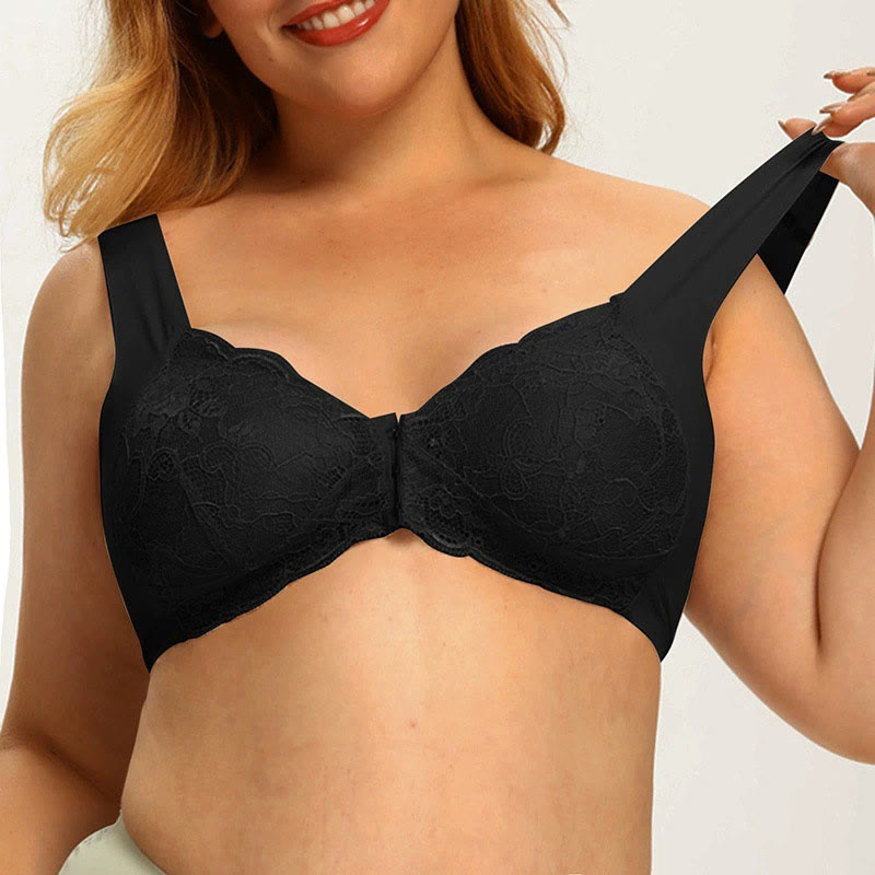 Front Closure Lace Wireless Bras - image 7
