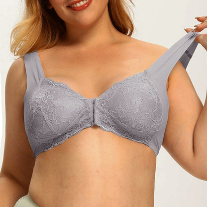Front Closure Lace Wireless Bras - image 11