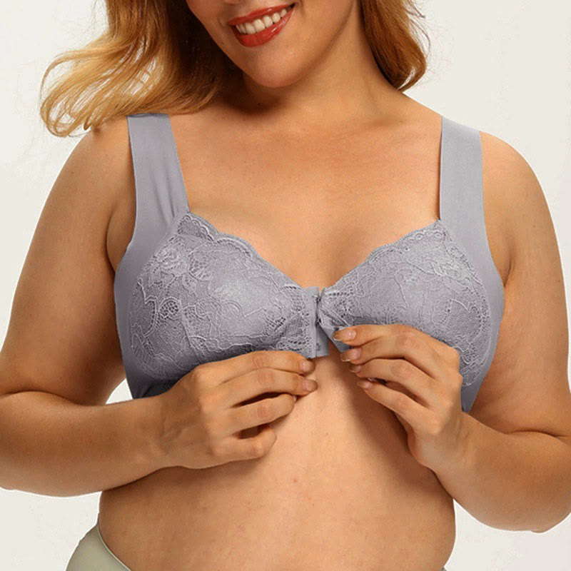 Front Closure Lace Wireless Bras - image 10