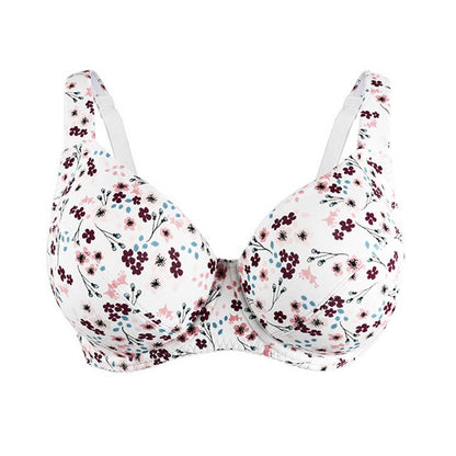 Floral Full Coverage Bras - White - 50 - F - image 4