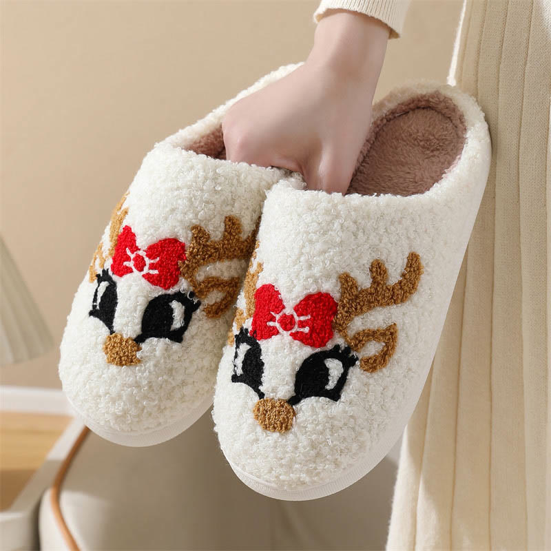 Plus Size Christmas Elements Slippers - B - EU42-43(US8.5-9) - image 1