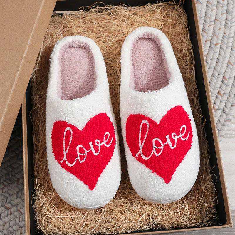 Plus Size Love Slippers - Red Heart - EU 44-45(US 10-11) - image 2