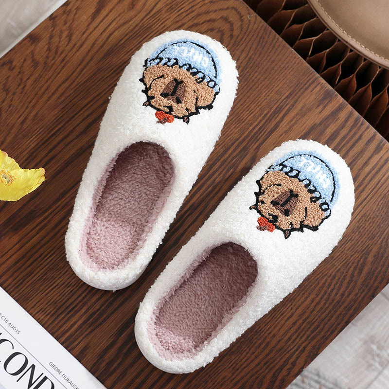 Plus Size Animal Pattern Slippers - Capybara - EU 44-45(US 10-11) - image 1