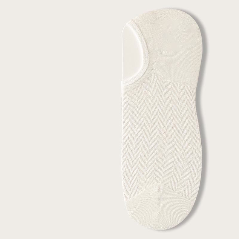 Ultra Thin No Show Socks(7 Pairs) - White - EU40-44(US7-10) - image 11