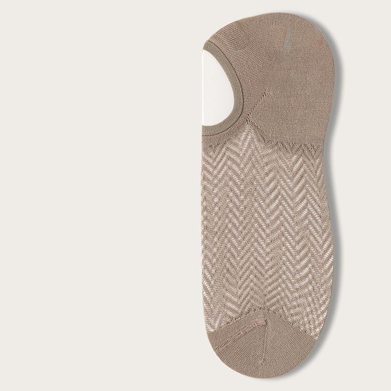 Ultra Thin No Show Socks(7 Pairs) - Khaki - EU40-44(US7-10) - image 14