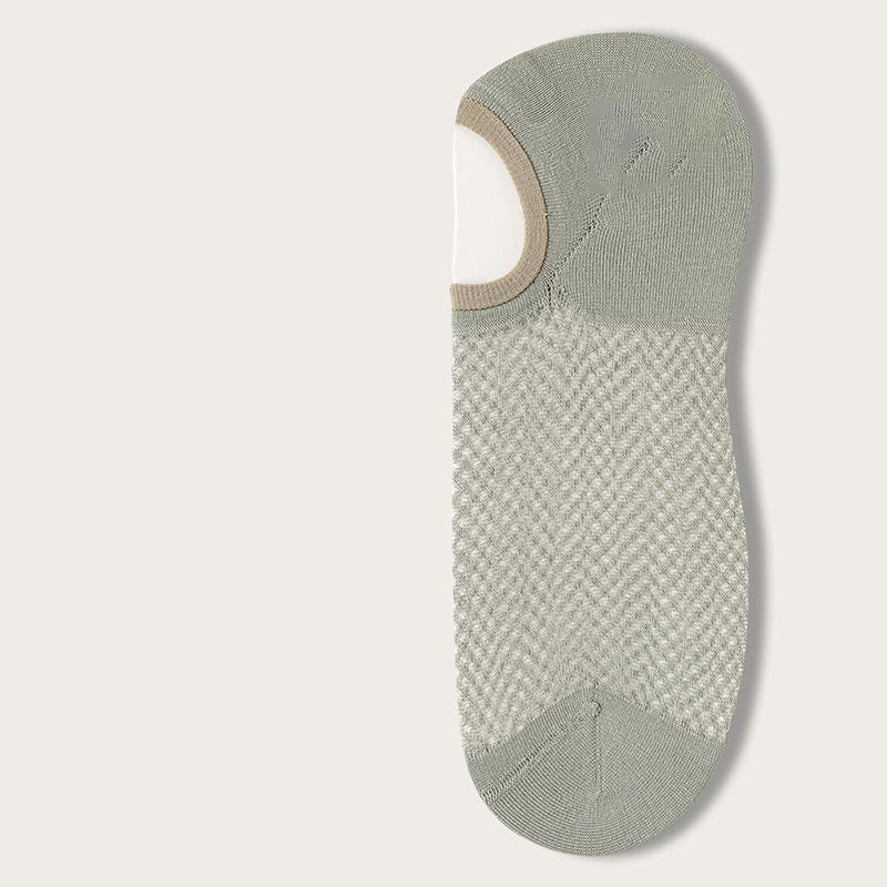 Ultra Thin No Show Socks(7 Pairs) - Green - EU40-44(US7-10) - image 12