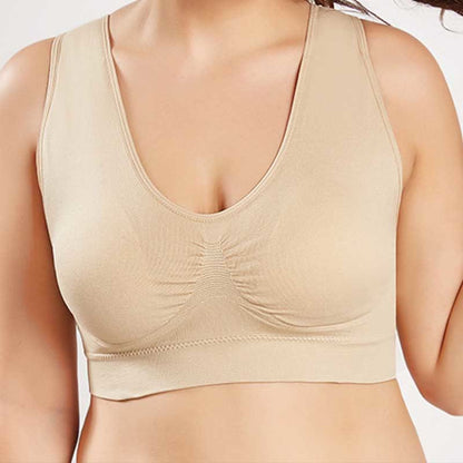 Seamless Comfort Sports Bras - Nude - 4XL - image 5