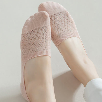 Grid Elasticity No Show Socks(8 Pairs) - image 6