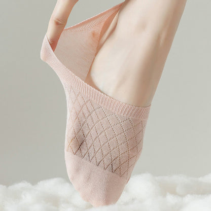 Grid Elasticity No Show Socks(8 Pairs) - image 2