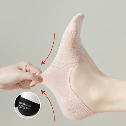 Grid Elasticity No Show Socks(8 Pairs) - image 4