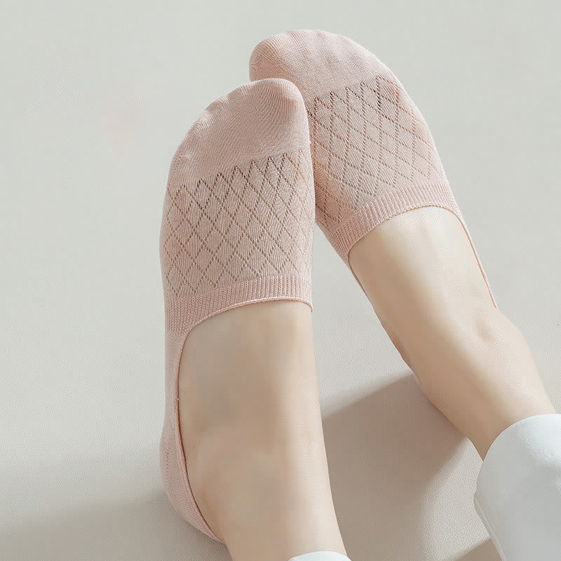 Grid Elasticity No Show Socks(8 Pairs) - image 3