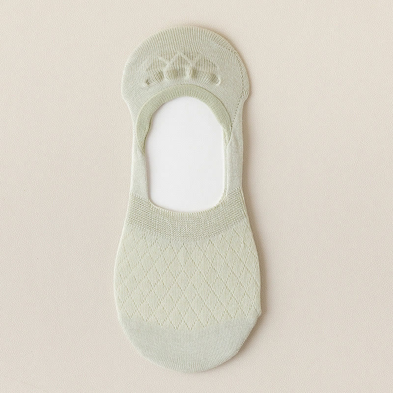 Grid Elasticity No Show Socks(8 Pairs) - Light Green - EU37-40(US4-7) - image 17