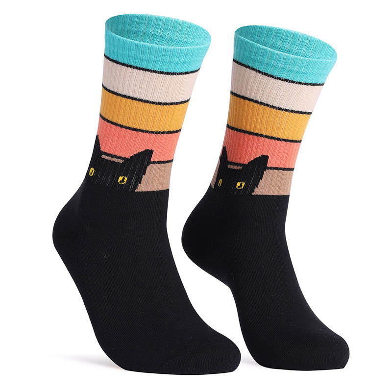 Cat Dog Quarter Socks(4 Pairs) - image 3