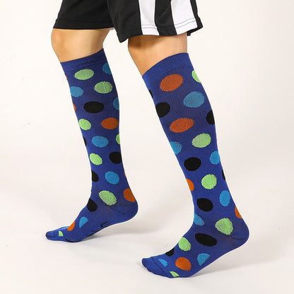 Rainbow Dots Knee High Socks(7 Pairs)