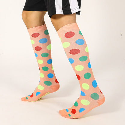 Rainbow Dots Knee High Socks(7 Pairs)