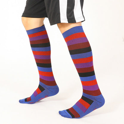 Rainbow Stripes Knee High Socks(6 Pairs)
