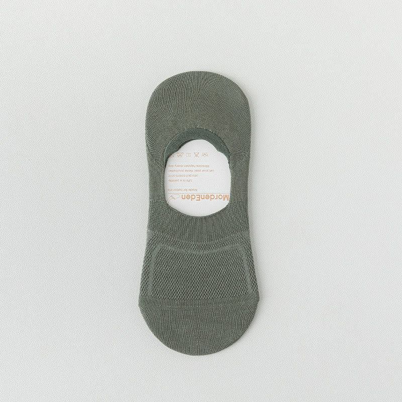 Breathable Mesh No Show Socks(8 Pairs) - Army Green - EU38-44(US5-10) - image 13