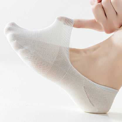 Plus Size Breathable Mesh No Show Socks(8 Pairs)