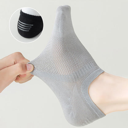 Plus Size Summer Mesh No Show Socks(5 Pairs)