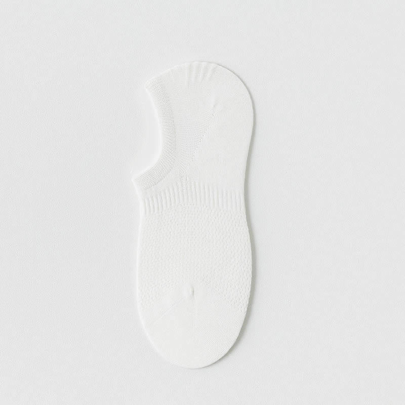 Summer Mesh No Show Socks(5 Pairs) - White - EU38-44(US5-10) - image 7