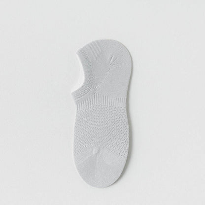 Summer Mesh No Show Socks(5 Pairs) - Grey - EU38-44(US5-10) - image 8