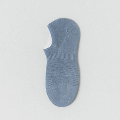 Summer Mesh No Show Socks(5 Pairs) - Blue - EU38-44(US5-10) - image 11
