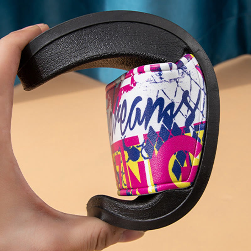 Plus Size Graffiti Slides(2 Pairs) - image 5