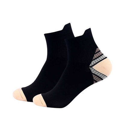 Plus Size Cushioned Athletic Ankle Compression Socks(7 Pairs) - Yellow - EU40-46(US7-12) - image 2