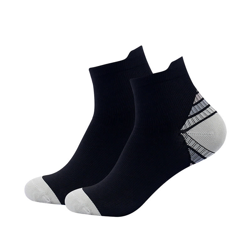 Plus Size Cushioned Athletic Ankle Compression Socks(7 Pairs) - Grey - EU40-46(US7-12) - image 3